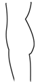I have a normal buttock