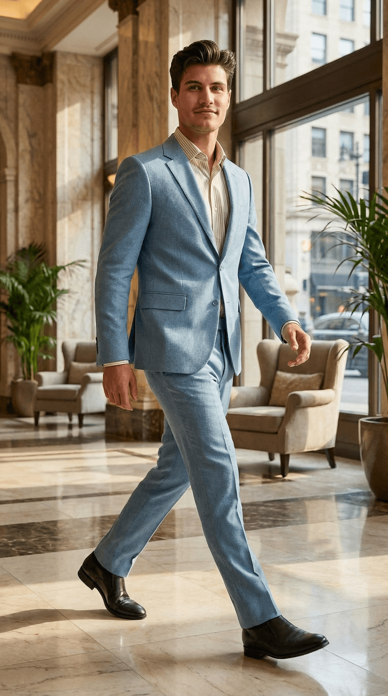 Year round Solid and Pattern Mens Suits